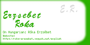 erzsebet roka business card
